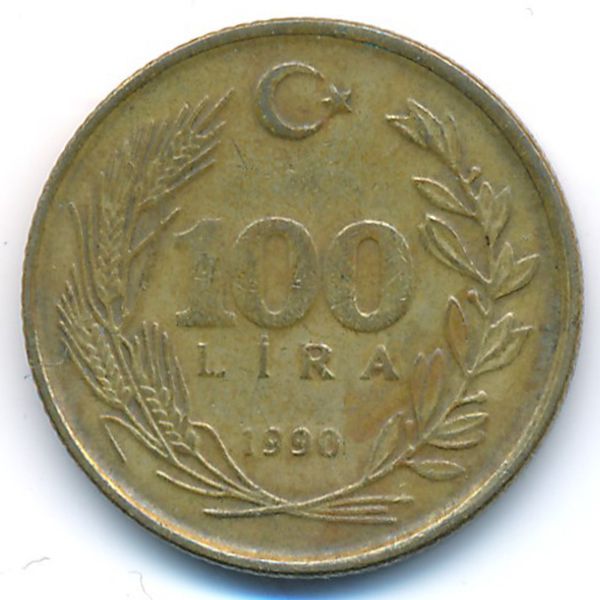 Турция, 100 лир (1990 г.)