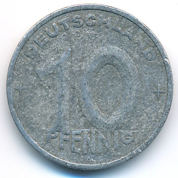 ГДР, 10 пфеннигов (1949 г.)