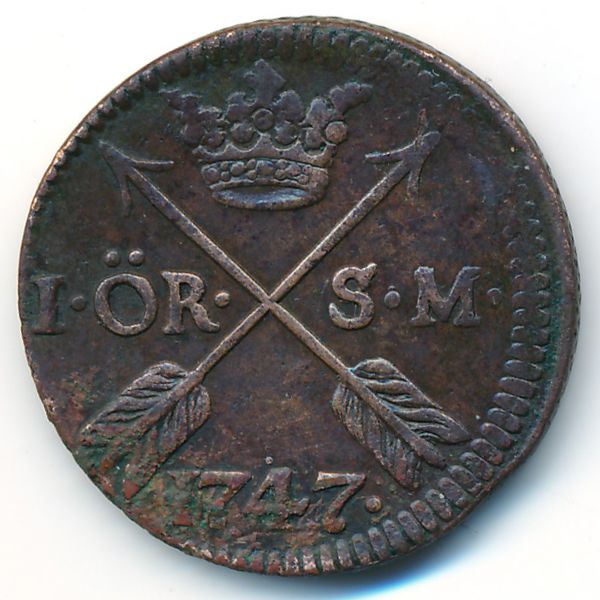Швеция, 1 эре (1747 г.)