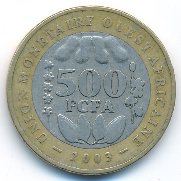 Западная Африка, 500 франков (2003 г.)