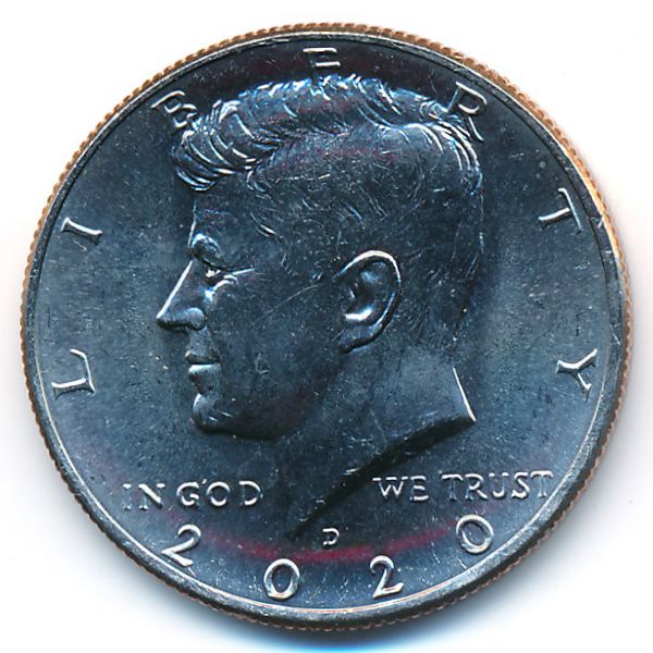 США, 1/2 доллара (2020 г.)