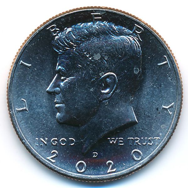 США, 1/2 доллара (2020 г.)