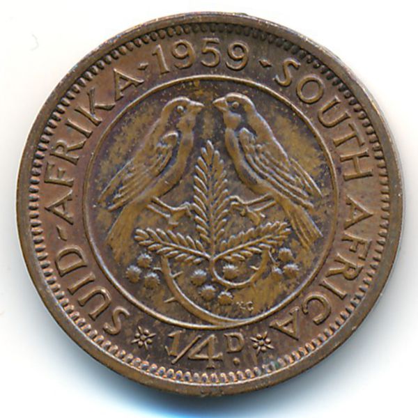 ЮАР, 1/4 пенни (1959 г.)