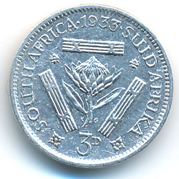 ЮАР, 3 пенса (1933 г.)