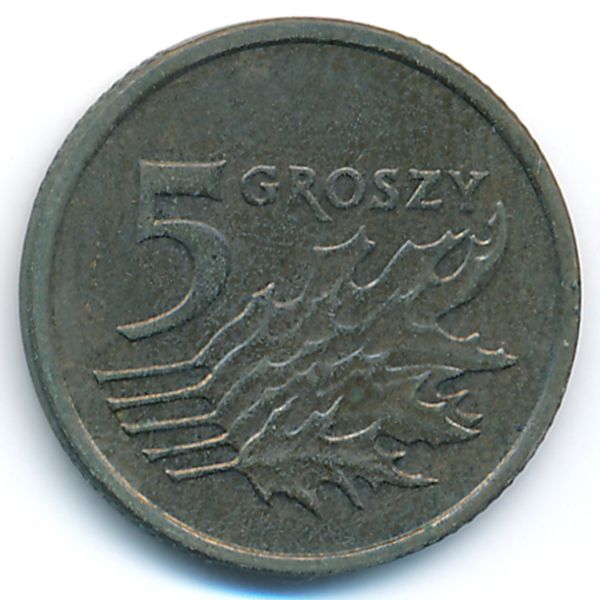 Польша, 5 грошей (2001 г.)