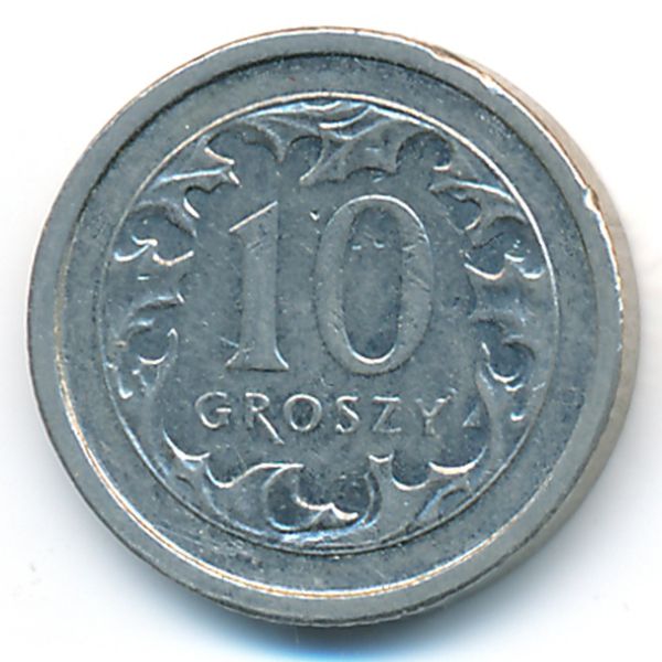 Польша, 10 грошей (2004 г.)