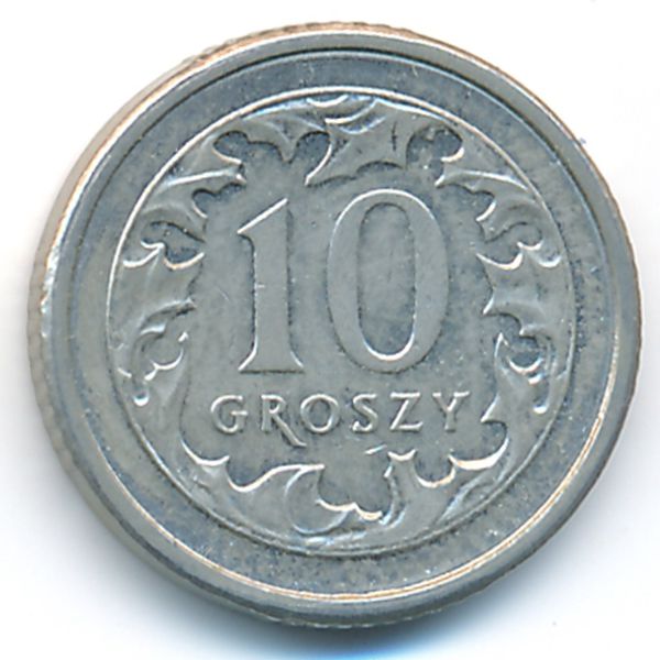 Польша, 10 грошей (2010 г.)