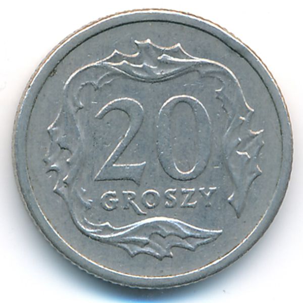 Польша, 20 грошей (1991 г.)