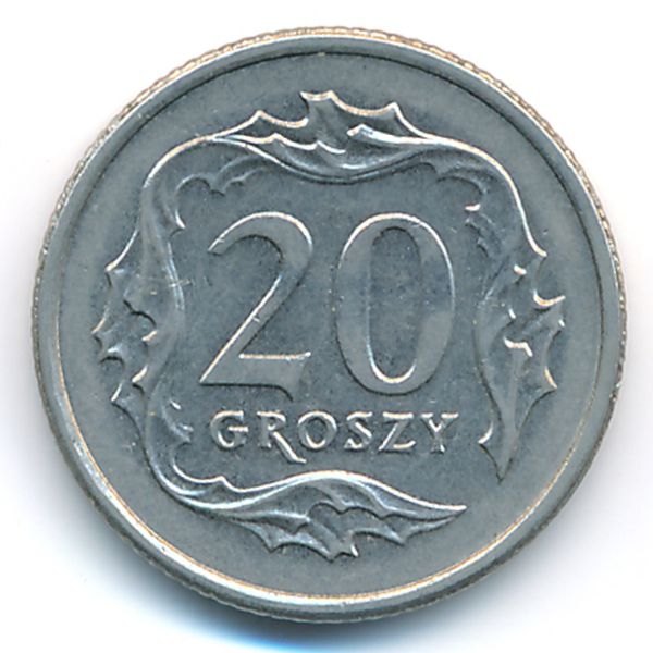 Польша, 20 грошей (1991 г.)