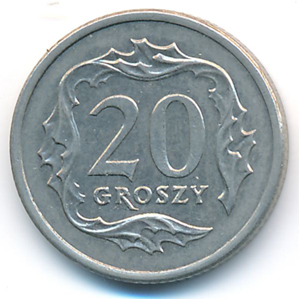 Польша, 20 грошей (1992 г.)