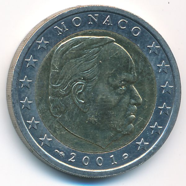 Монако, 2 евро (2001 г.)