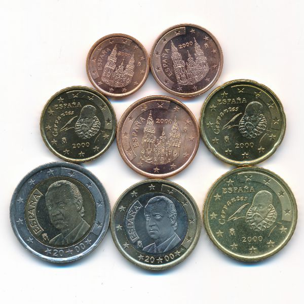 Испания, Набор монет (2000 г.)