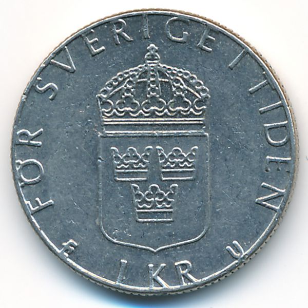 Швеция, 1 крона (1981 г.)