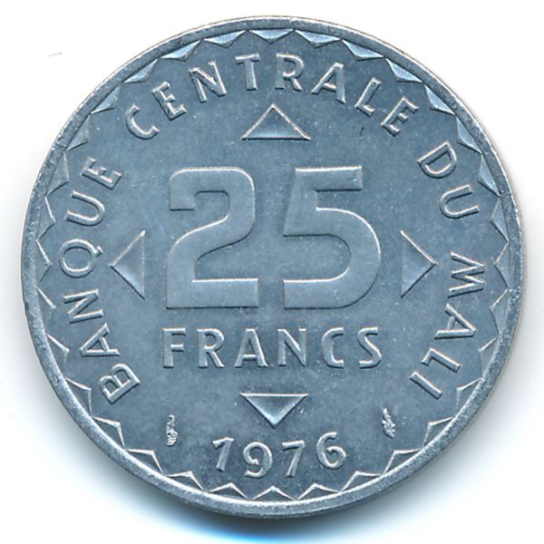 Мали, 25 франков (1976 г.)