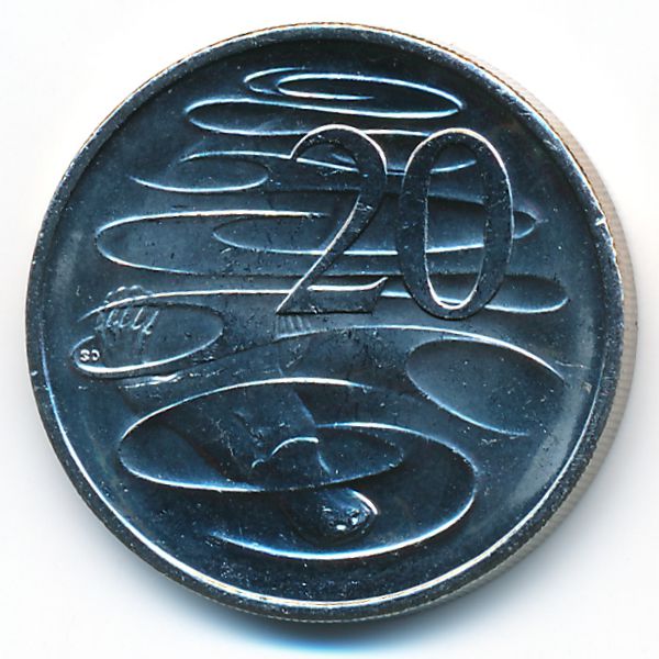 Австралия, 20 центов (2018 г.)