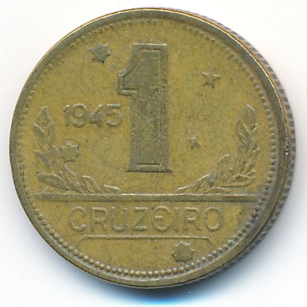 Бразилия, 1 крузейро (1945 г.)