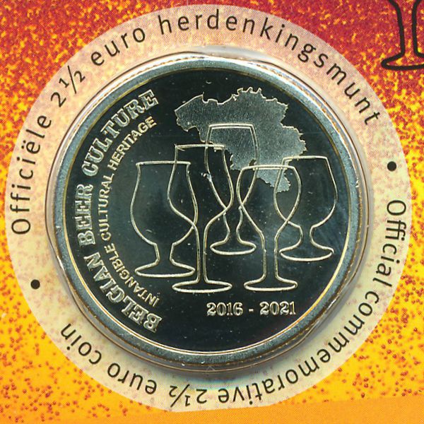 Бельгия, 2 1/2 евро (2021 г.)