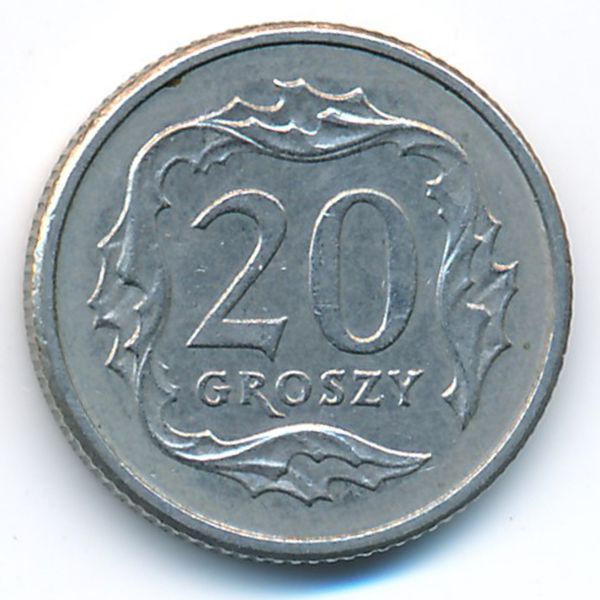 Польша, 20 грошей (1998 г.)