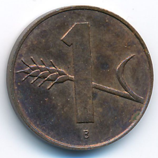 Швейцария, 1 раппен (1962 г.)