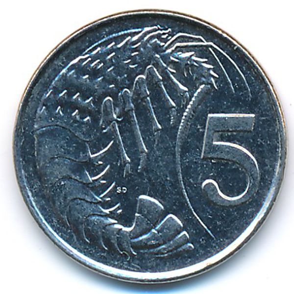 Каймановы острова, 5 центов (1999 г.)