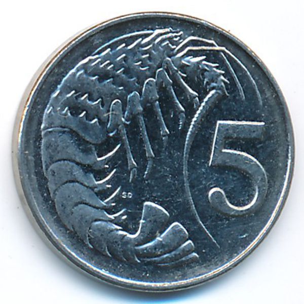 Каймановы острова, 5 центов (2002 г.)