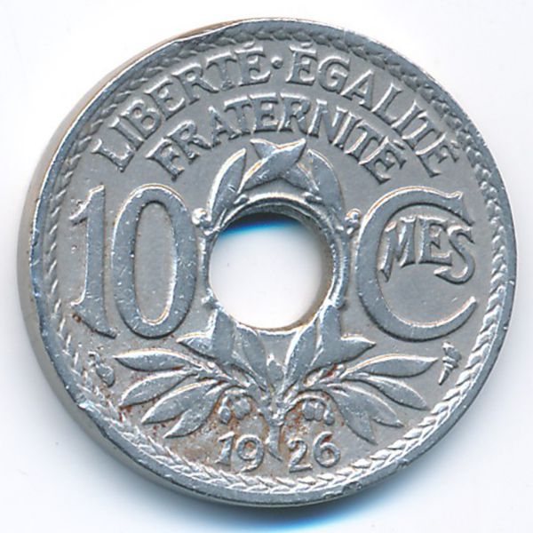 Франция, 10 сентим (1926 г.)