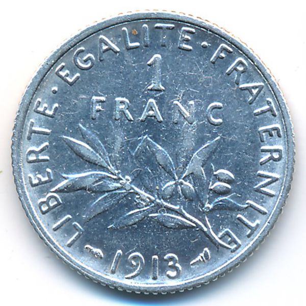 Франция, 1 франк (1913 г.)
