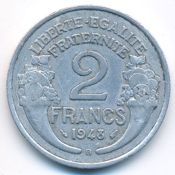 Франция, 2 франка (1948 г.)