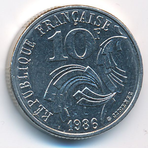 Франция, 10 франков (1986 г.)