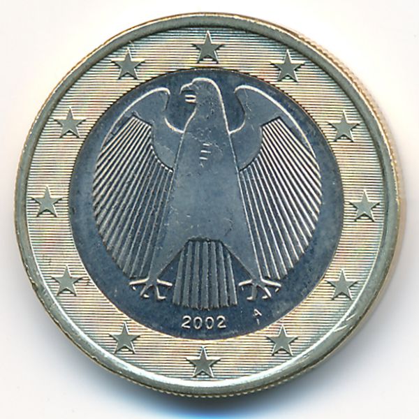 Германия, 1 евро (2002 г.)