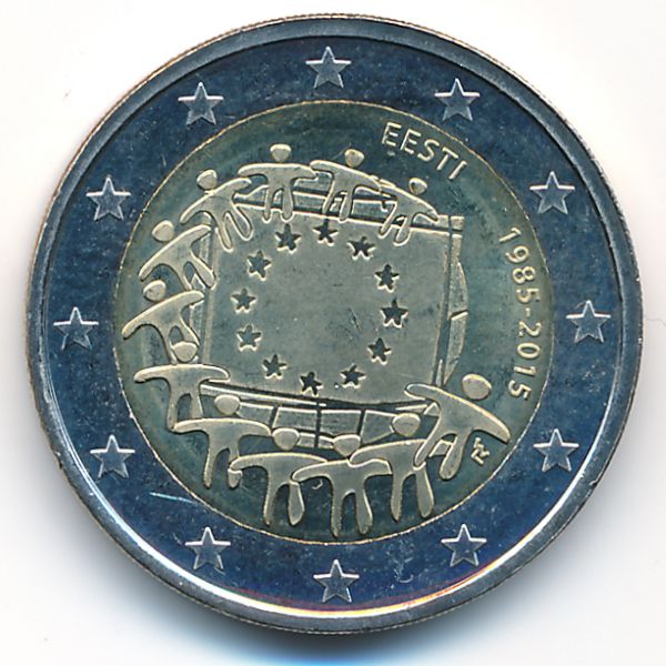 Эстония, 2 евро (2015 г.)