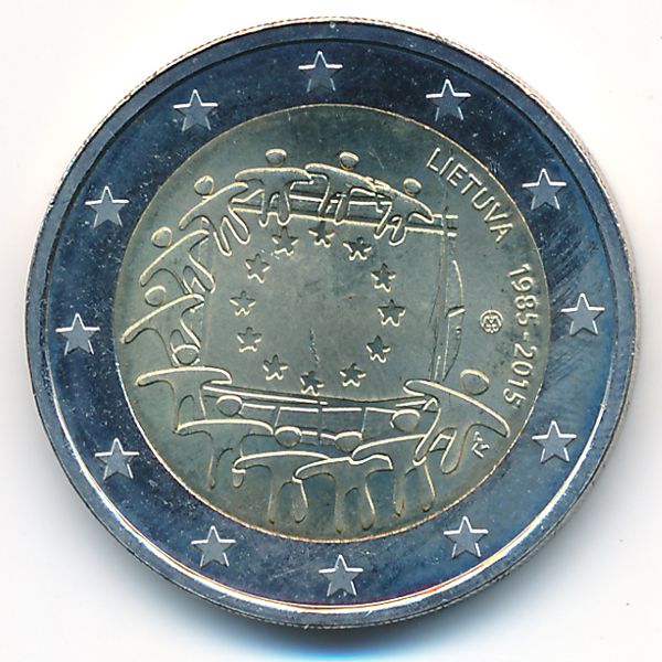 Литва, 2 евро (2015 г.)