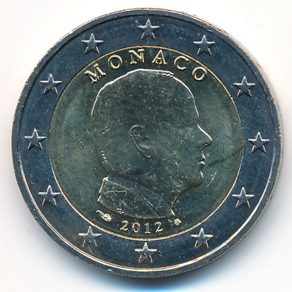 Монако, 2 евро (2012 г.)
