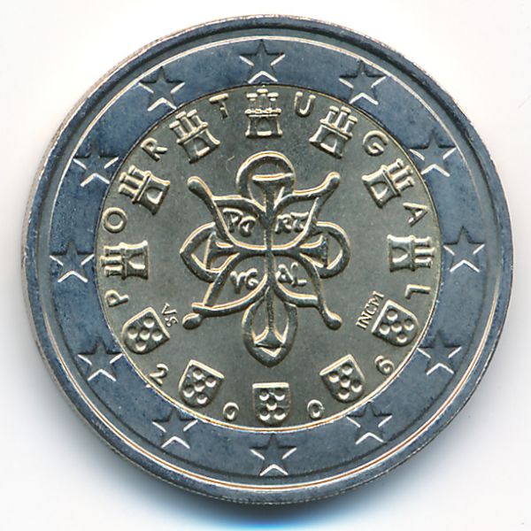 Португалия, 2 евро (2006 г.)