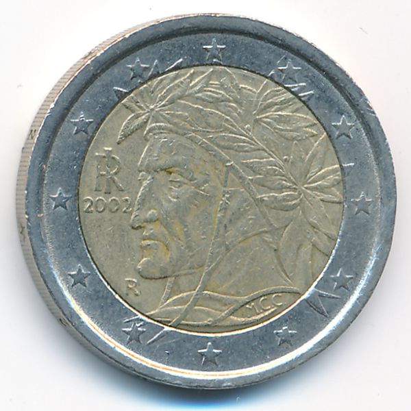 Италия, 2 евро (2002 г.)