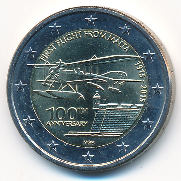 Мальта, 2 евро (2015 г.)