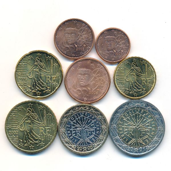 Франция, Набор монет