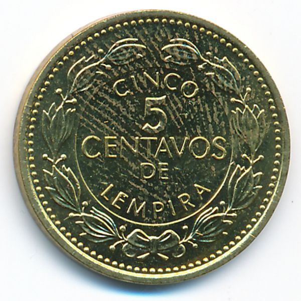 Гондурас, 5 сентаво (1995 г.)