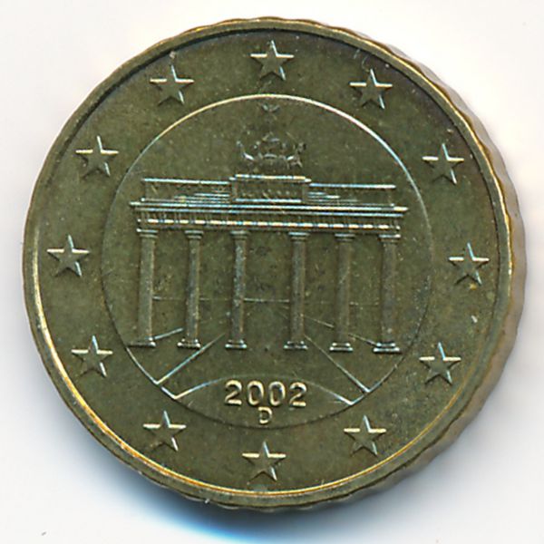 Германия, 10 евроцентов (2002 г.)