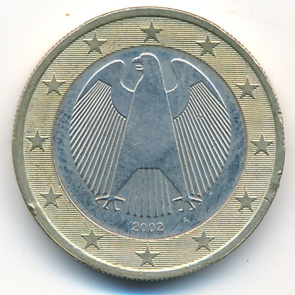 Германия, 1 евро (2002 г.)