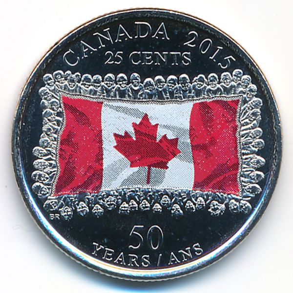 Канада, 25 центов (2015 г.)