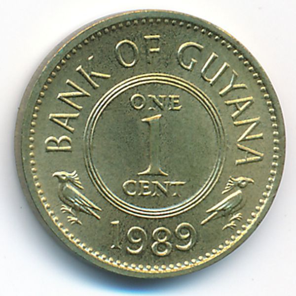 Гайана, 1 цент (1989 г.)
