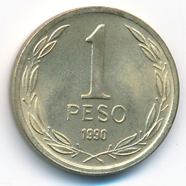 Чили, 1 песо (1990 г.)