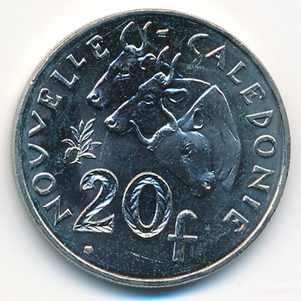 Новая Каледония, 20 франков (2010 г.)