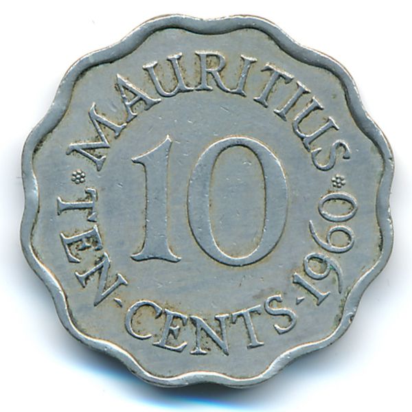 Маврикий, 10 центов (1960 г.)