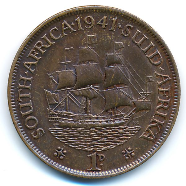 ЮАР, 1 пенни (1941 г.)