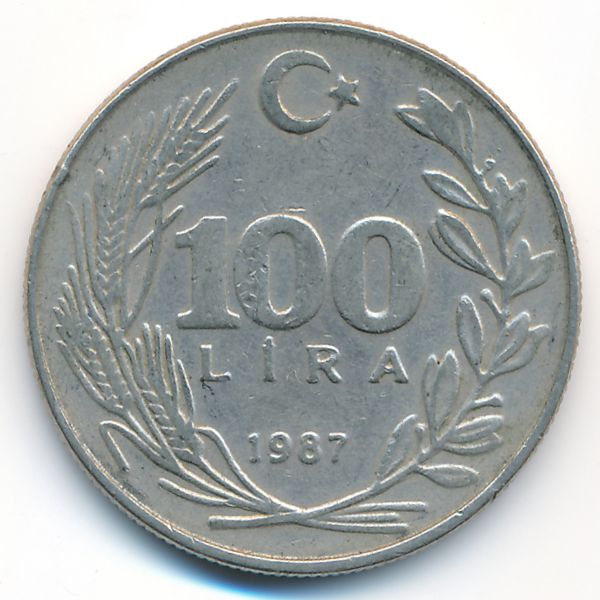 Турция, 100 лир (1987 г.)