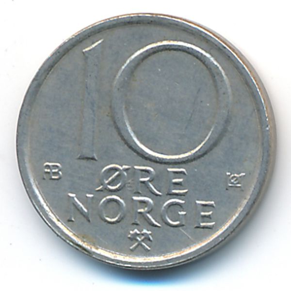 Норвегия, 10 эре (1980 г.)