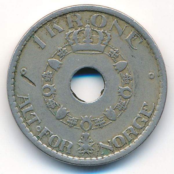 Норвегия, 1 крона (1925 г.)