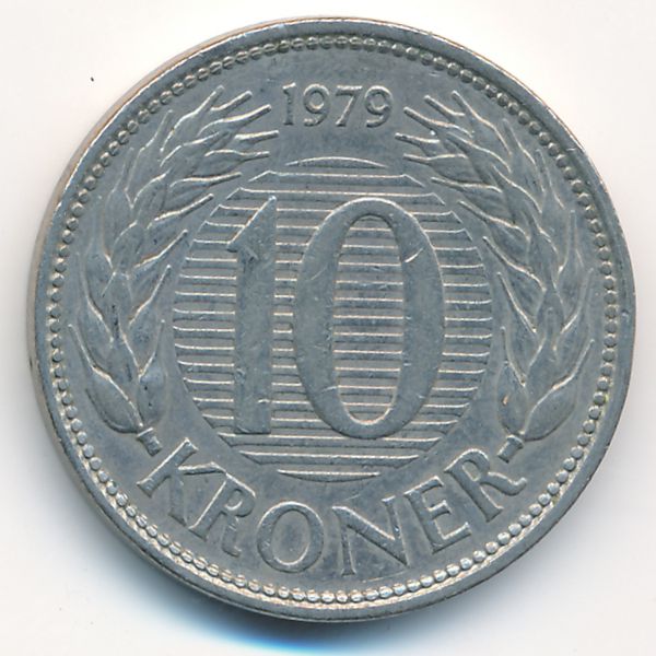 Дания, 10 крон (1979 г.)